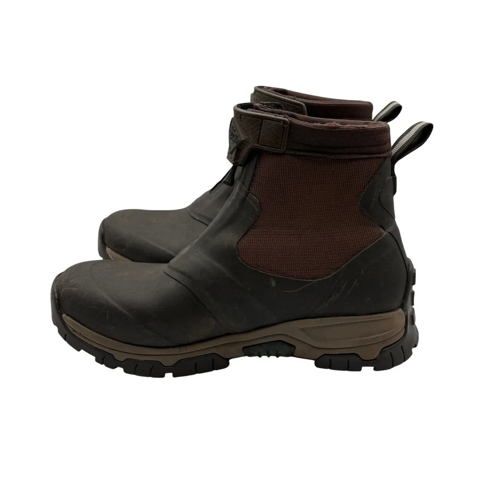 Muck Boot Company Apex Mid Zip Boots Mens 10 Brown Good Waterproof Hiking Work